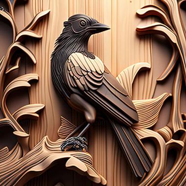 3D model magpie (STL)